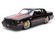 1987 Buick Grand National Black with Matt Red Hood and Stripes Bigtime Muscle Series 1/24 Diecast Model Car Jada 36586