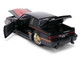 1987 Buick Grand National Black with Matt Red Hood and Stripes Bigtime Muscle Series 1/24 Diecast Model Car Jada 36586