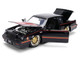 1987 Buick Grand National Black with Matt Red Hood and Stripes Bigtime Muscle Series 1/24 Diecast Model Car Jada 36586