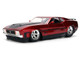 1973 Ford Mustang Mach 1 Red Metallic with Matt Black Hood and Black Stripes Bigtime Muscle Series 1/24 Diecast Model Car Jada 36589