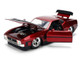 1973 Ford Mustang Mach 1 Red Metallic with Matt Black Hood and Black Stripes Bigtime Muscle Series 1/24 Diecast Model Car Jada 36589