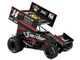 Winged Sprint Car #14 Spencer Bayston Four CCCC s Construction Sander Jason Meyers Racing 2025 1/18 Diecast Model Car ACME A1825007