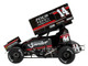Winged Sprint Car #14 Spencer Bayston Four CCCC s Construction Sander Jason Meyers Racing 2025 1/18 Diecast Model Car ACME A1825007
