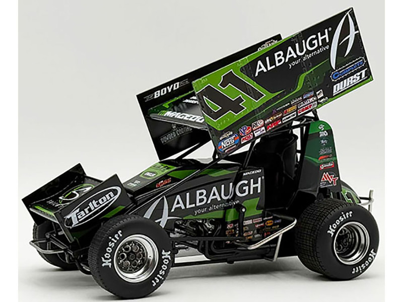 Winged Sprint Car #41 Carson Macedo Albaugh Jason Johnson Racing 2025 1/18 Diecast Model Car ACME A1825008
