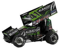 Winged Sprint Car #41 Carson Macedo Albaugh Jason Johnson Racing 2025 1/18 Diecast Model Car ACME A1825008