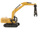 CAT Caterpillar 395 Next Generation Hydraulic Excavator Mass Excavator Version Yellow with Additional Tools High Line Series 1/87 HO Diecast Model Diecast Masters 85778