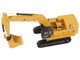 CAT Caterpillar 395 Next Generation Hydraulic Excavator Mass Excavator Version Yellow with Additional Tools High Line Series 1/87 HO Diecast Model Diecast Masters 85778