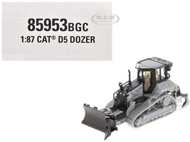 CAT Caterpillar D5 Track Type Dozer Centennial Gray with Operator High Line Series 1/87 HO Diecast Model Diecast Masters 85953BGC