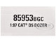 CAT Caterpillar D5 Track Type Dozer Centennial Gray with Operator High Line Series 1/87 HO Diecast Model Diecast Masters 85953BGC