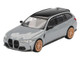 BMW M3 Competition Touring Brooklyn Gray with Black Top Limited Edition 1/64 Diecast Model Car Mini GT MGT00864