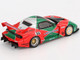 Mazda RX 7 LB Super Silhouette RHD Right Hand Drive #55 787B Tribute Red and Green Limited Edition 1/64 Diecast Model Car Mini GT MGT00990
