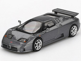 Bugatti EB110 Super Sport Grigio Scuro Dark Gray Metallic Limited Edition 1/64 Diecast Model Car Mini GT MGT01002