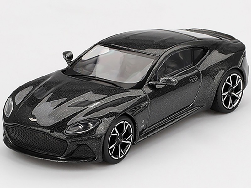Aston Martin DBS RHD Right Hand Drive 007 Edition Black Metallic Limited Edition 1/64 Diecast Model Car Mini GT MGT01008