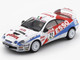 Toyota Celica GT Four #21 Gilberto Pianezzola Loris Roggia Rallye Sanremo Rallye d Italia 1996 with Extra Wheels 1/64 Diecast Model Car BM Creations 64B0421