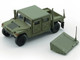 HUMVEE 4 CT Military Vehicle Olive Green with Alternative Tops 1/64 Diecast Model Car BM Creations 64B0458