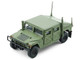 HUMVEE 4 CT Military Vehicle Olive Green with Alternative Tops 1/64 Diecast Model Car BM Creations 64B0458