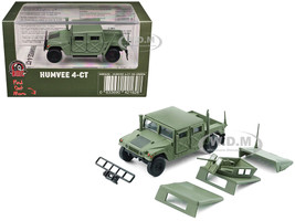 HUMVEE 4 CT Military Vehicle Olive Green with Alternative Tops 1/64 Diecast Model Car BM Creations 64B0458