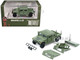 HUMVEE 4 CT Military Vehicle Olive Green with Alternative Tops 1/64 Diecast Model Car BM Creations 64B0458
