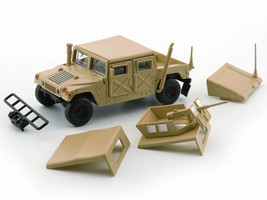 HUMVEE 4 CT Military Vehicle Desert Tan with Alternative Tops 1/64 Diecast Model Car BM Creations 64B0459