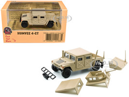 HUMVEE 4 CT Military Vehicle Desert Tan with Alternative Tops 1/64 Diecast Model Car BM Creations 64B0459