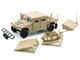 HUMVEE 4 CT Military Vehicle Desert Tan with Alternative Tops 1/64 Diecast Model Car BM Creations 64B0459