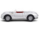 1955 Porsche 550 Spyder Silver Metallic with Red Interior Collection Series 1/64 Diecast Model Car Majorette MJ8505001007