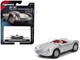 1955 Porsche 550 Spyder Silver Metallic with Red Interior Collection Series 1/64 Diecast Model Car Majorette MJ8505001007