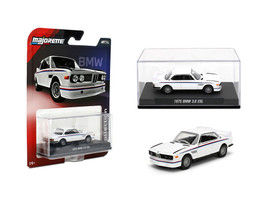 1975 BMW 3 0 CSL White with Red and Blue Stripes Collection Series 1/64 Diecast Model Car Majorette MJ8505001009