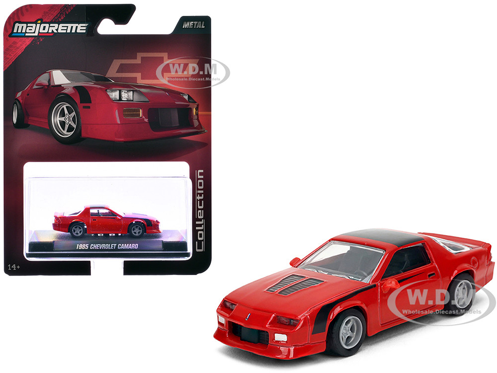 1985 Chevrolet Camaro Red with Black Top and Stripes 