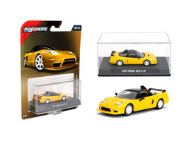1995 Honda NSX R GT RHD Right Hand Drive Yellow with Black Top Collection Series 1/64 Diecast Model Car Majorette MJ8505001011