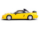 1995 Honda NSX R GT RHD Right Hand Drive Yellow with Black Top Collection Series 1/64 Diecast Model Car Majorette MJ8505001011
