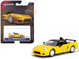 1995 Honda NSX R GT RHD Right Hand Drive Yellow with Black Top Collection Series 1/64 Diecast Model Car Majorette MJ8505001011