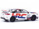 Honda Civic Type R FL5 HRC Honda Racing White with Graphics 1/64 Diecast Model Car Pop Race PR640030