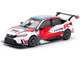 Honda Civic Type R TCR Presentation White with Graphics 1/64 Diecast Model Car Pop Race PR640153
