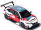 Honda Civic Type R TCR Presentation White with Graphics 1/64 Diecast Model Car Pop Race PR640153