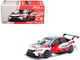 Honda Civic Type R TCR Presentation White with Graphics 1/64 Diecast Model Car Pop Race PR640153