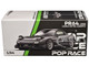 Mazda RX7 FD RE Amemiya Widebody RHD Right Hand Drive Gunmetal Gray Metallic with Carbon Hood 1/64 Diecast Model Car Pop Race PR640255