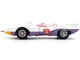 Mach 5 White with Red Stripes and Interior Speed Racer 1967 TV Series Anime Hollywood Rides Series 1/32 Diecast Model Car Jada 35882