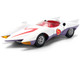 Mach 5 White with Red Stripes and Interior Speed Racer 1967 TV Series Anime Hollywood Rides Series 1/32 Diecast Model Car Jada 35882