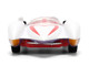 Mach 5 White with Red Stripes and Interior Speed Racer 1967 TV Series Anime Hollywood Rides Series 1/32 Diecast Model Car Jada 35882