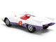 Mach 5 White with Red Stripes and Interior Speed Racer 1967 TV Series Anime Hollywood Rides Series 1/32 Diecast Model Car Jada 35882