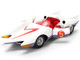 Mach 5 White with Red Stripes and Interior Speed Racer 1967 TV Series Anime Hollywood Rides Series 1/32 Diecast Model Car Jada 35882
