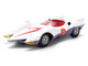 Mach 5 White with Red Stripes and Interior Speed Racer 1967 TV Series Anime Hollywood Rides Series 1/32 Diecast Model Car Jada 35882