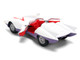 Mach 5 White with Red Stripes and Interior Speed Racer 1967 TV Series Anime Hollywood Rides Series 1/32 Diecast Model Car Jada 35882