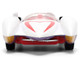 Mach 5 White with Red Stripes and Interior Speed Racer 1967 TV Series Anime Hollywood Rides Series 1/32 Diecast Model Car Jada 35882