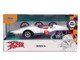 Mach 5 White with Red Stripes and Interior Speed Racer 1967 TV Series Anime Hollywood Rides Series 1/32 Diecast Model Car Jada 35882