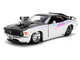 1970 Ford Mustang Boss 429 Black and White with Graphics Bigtime Muscle Series 1/24 Diecast Model Car Jada 36590