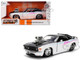 1970 Ford Mustang Boss 429 Black and White with Graphics Bigtime Muscle Series 1/24 Diecast Model Car Jada 36590