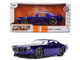 1971 Chevrolet Camaro Z 28 Purple Metallic with Black Hood Bigtime Muscle Series 1/24 Diecast Model Car Jada 36592