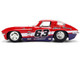 1963 Chevrolet Corvette Stingray #63 Chevy Racing Red with White and Blue Stripes Bigtime Muscle Series 1/24 Diecast Model Car Jada 36594